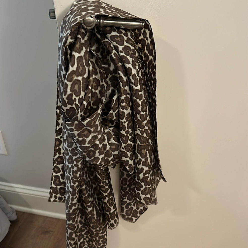 Jcrew leopard scarf